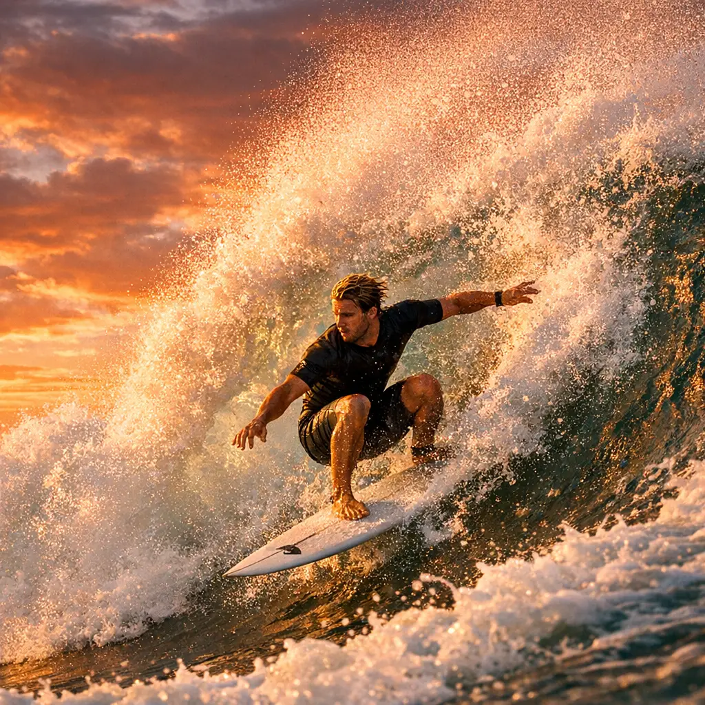 Golden Hour Surfing