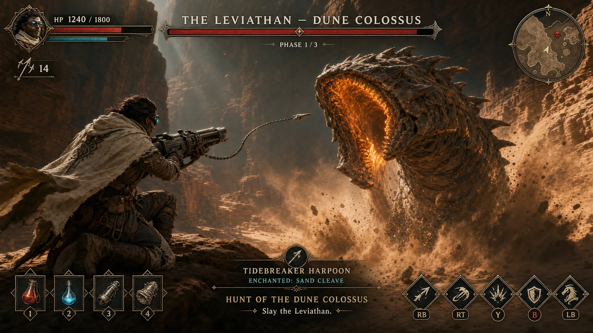 Dune Colossus Boss Fight