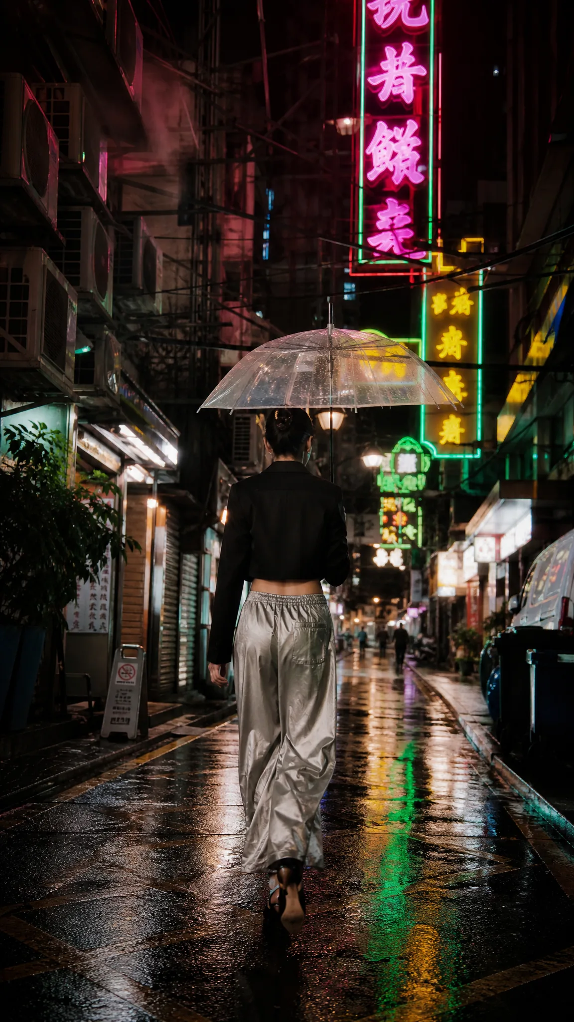 Neon Rain Alley