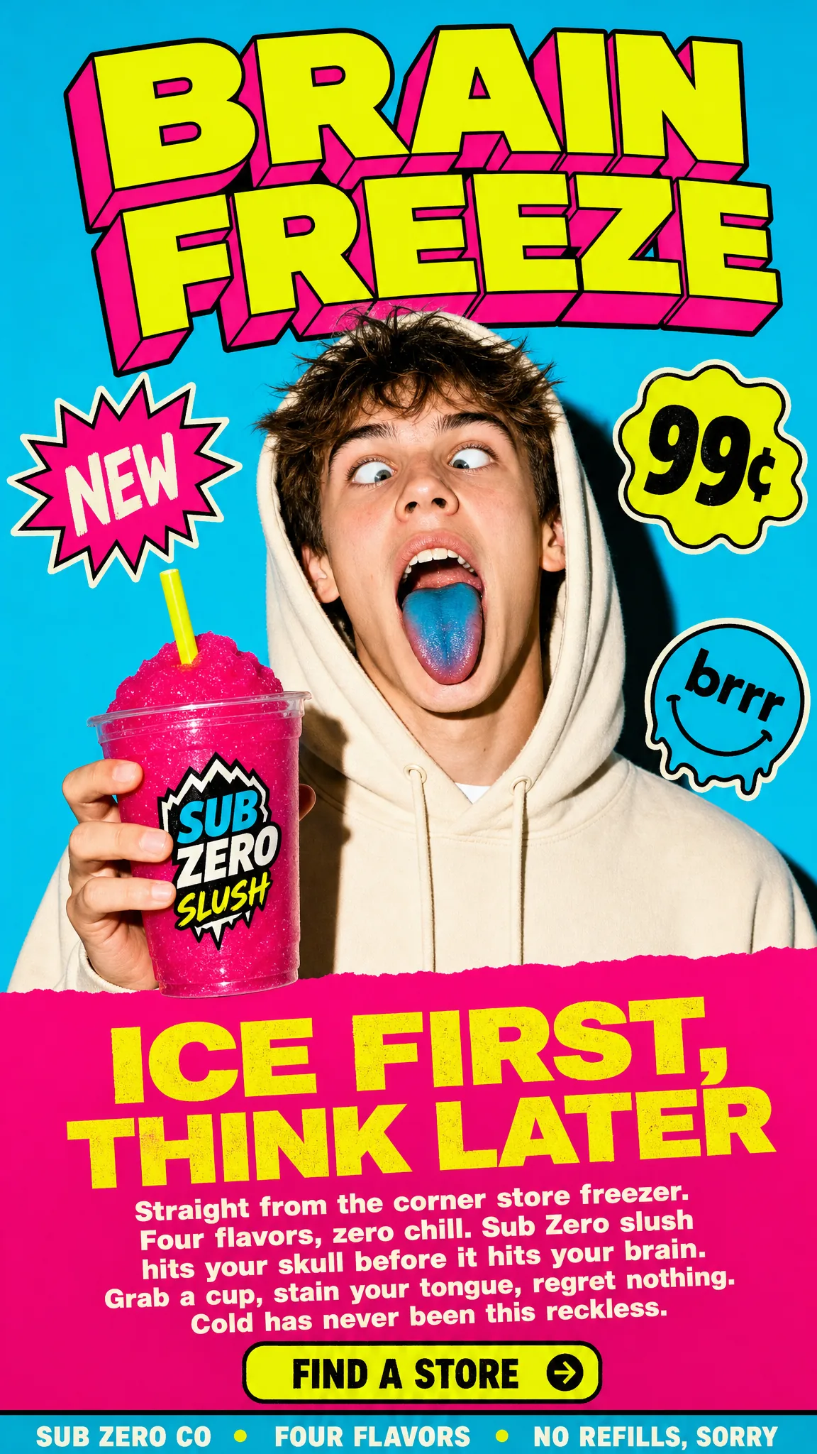 Brain Freeze Slush Ad