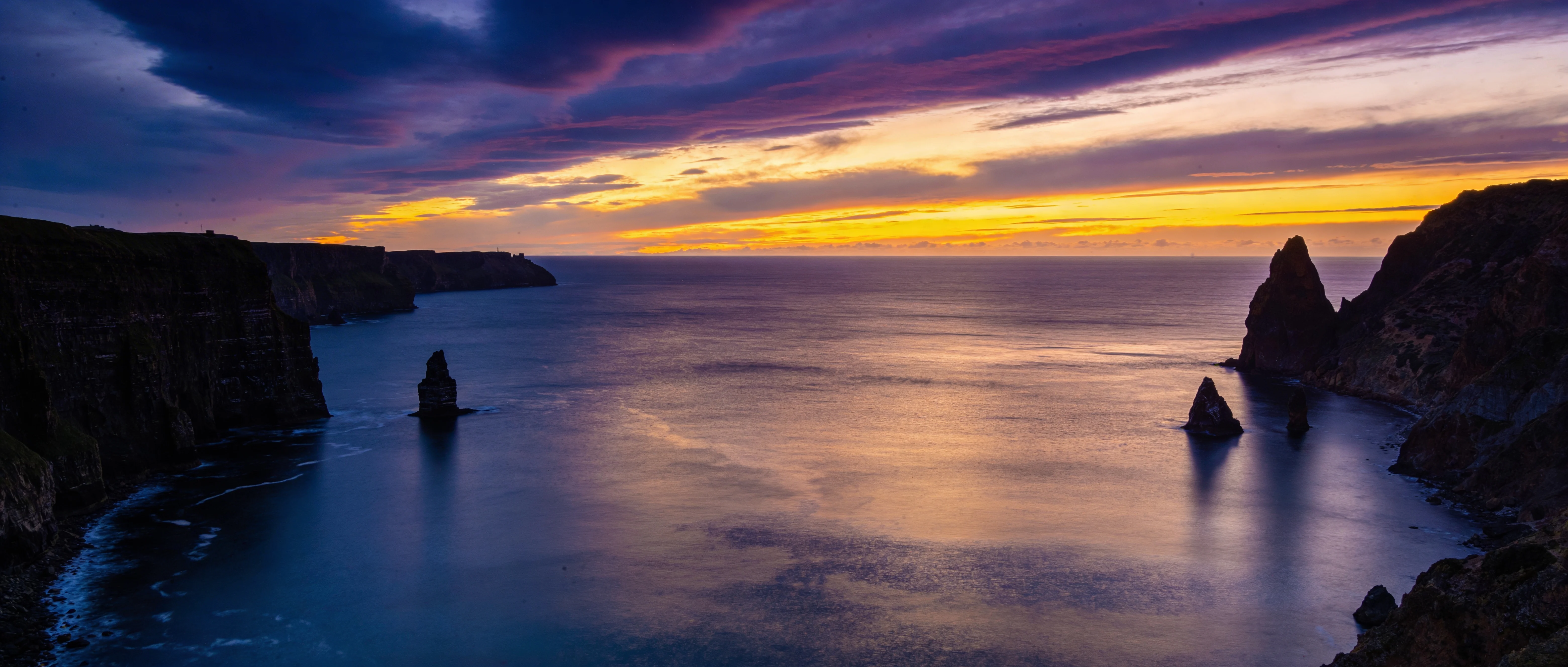 Twilight Over Cliffs
