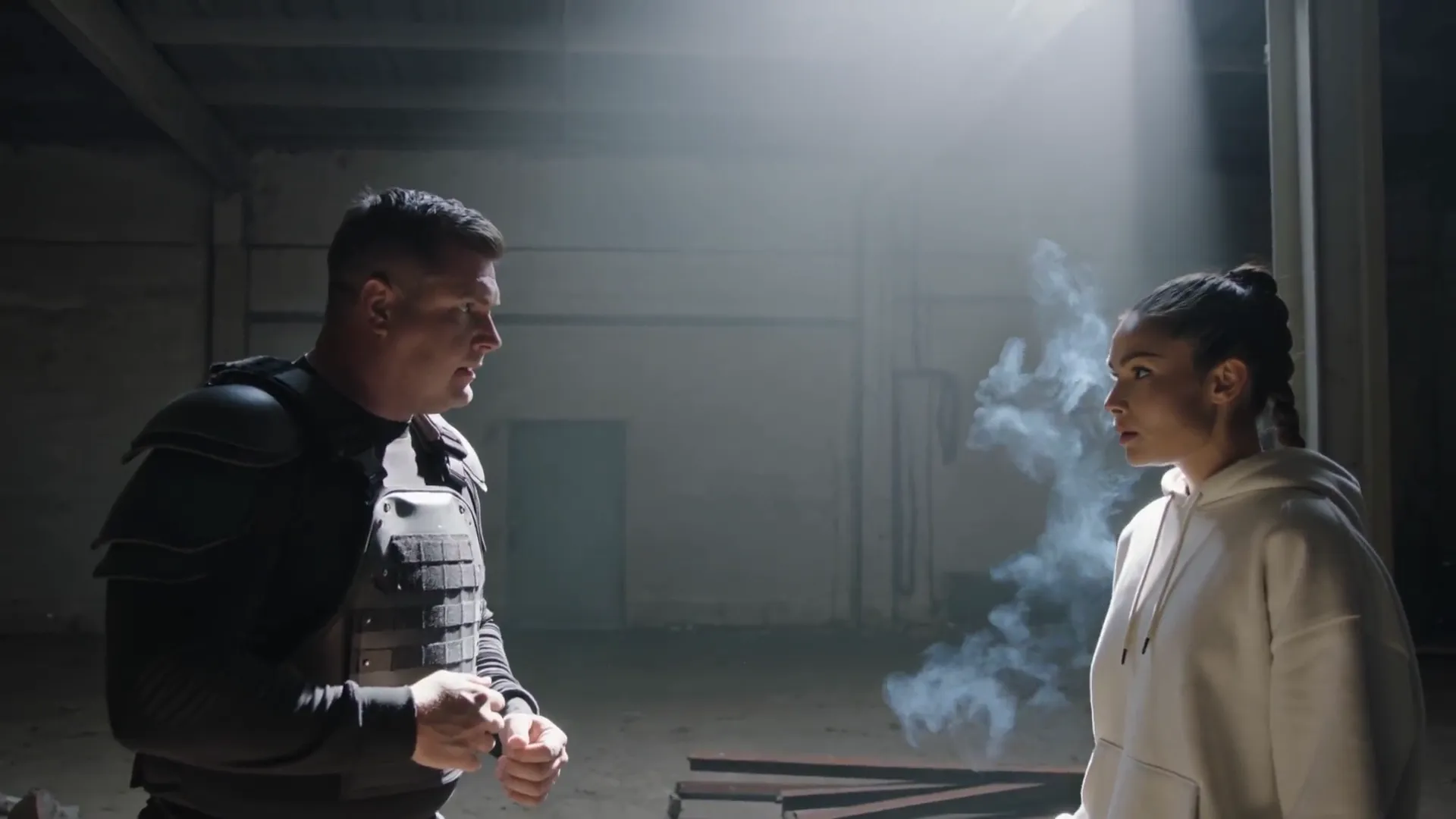 Warehouse fight scene